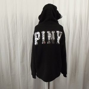 Victoria's Secret PINK Sherpa Hoodie Sweatshirt S